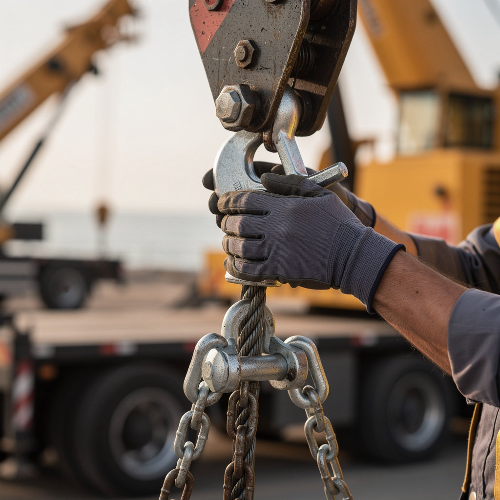 Specialty Crane & Rigging team executing a complex crane rigging project at a Santa Barbara construction site